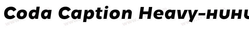 Coda Caption Heavy字体转换 Coda Caption Heavy字体转换